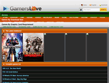 Tablet Screenshot of gamerslove.com